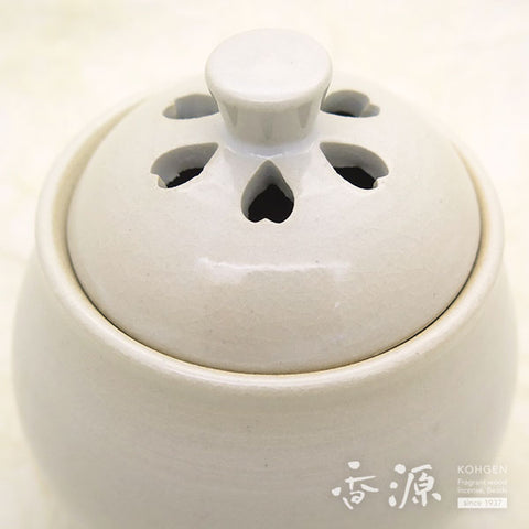 Kyoto Ware Incense Burner – White Glaze
