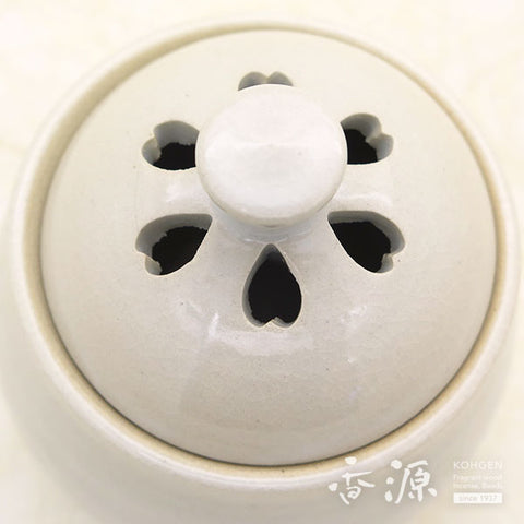 Kyoto Ware Incense Burner – White Glaze