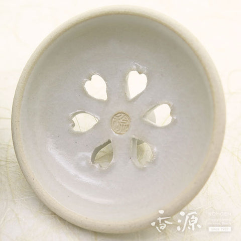 Kyoto Ware Incense Burner – White Glaze