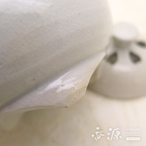 Kyoto Ware Incense Burner – White Glaze
