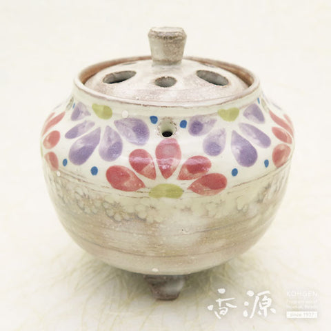 Kyoto Ware Incense Burner – Kohiki Floral Mishima
