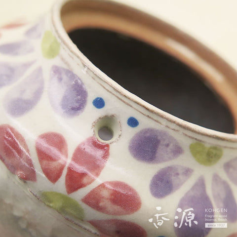 Kyoto Ware Incense Burner – Kohiki Floral Mishima