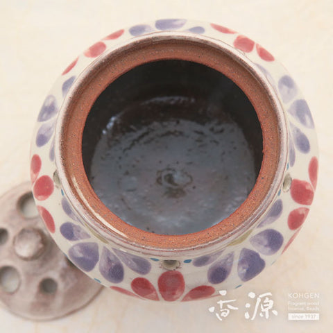 Kyoto Ware Incense Burner – Kohiki Floral Mishima