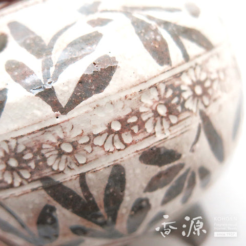 Kyoto Ware Incense Burner – Mishima Arabesque Carving