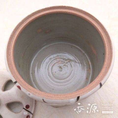 Kyoto Ware Incense Burner – Kenzan Style Cherry & Plum Series