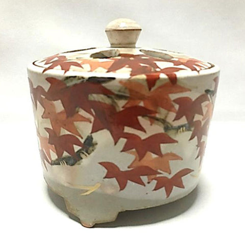 Kyoto Ware Incense Burner – Kenzan Style Seasonal Landscape Series