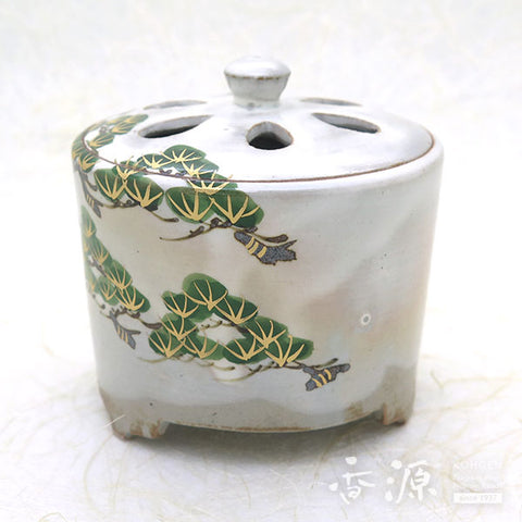 Kyoto Ware Incense Burner – Kenzan Style Seasonal Landscape Series