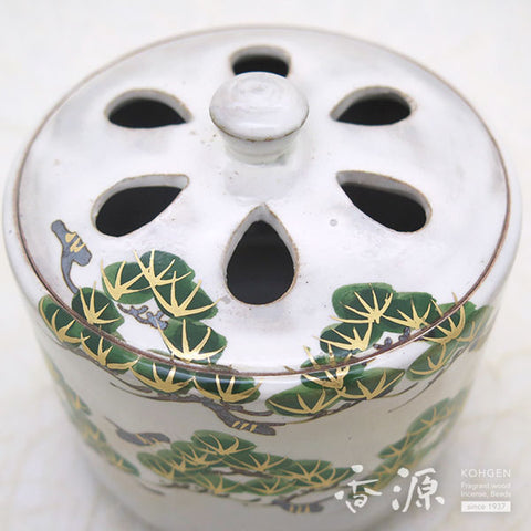 Kyoto Ware Incense Burner – Kenzan Style Seasonal Landscape Series