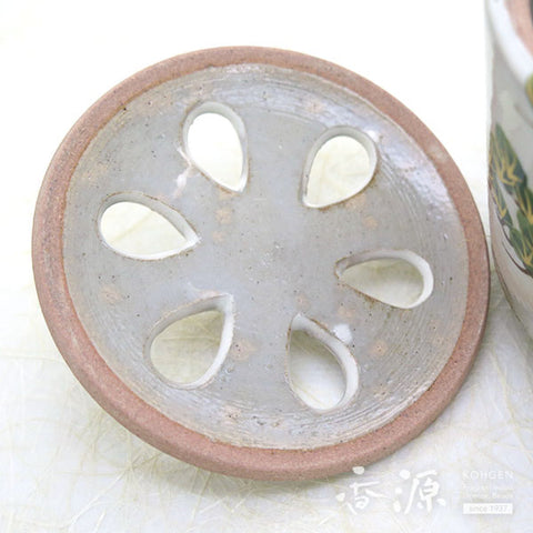 Kyoto Ware Incense Burner – Kenzan Style Seasonal Landscape Series