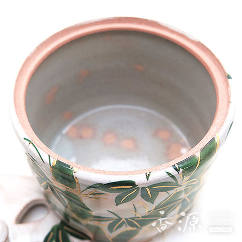 Kyoto Ware Incense Burner – Kenzan Style Plants & Vines Series