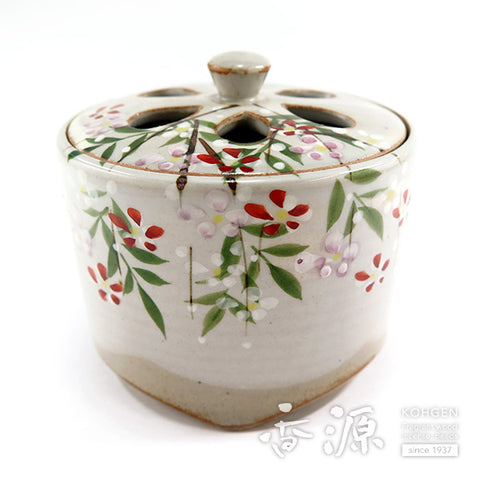 Kyoto Ware Incense Burner – Kenzan Style Seasonal Landscape Series
