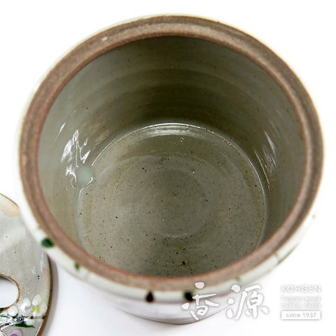 Kyoto Ware Incense Burner – Kenzan Style Seasonal Landscape Series