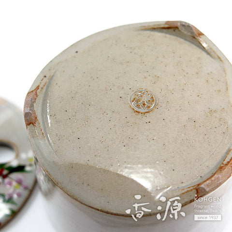 Kyoto Ware Incense Burner – Kenzan Style Seasonal Landscape Series