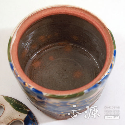 Kyoto Ware Incense Burner – Kenzan Style Summer Flowers Series