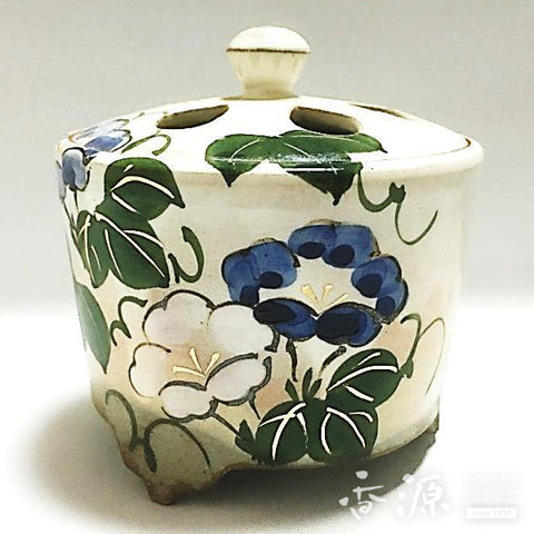 Kyoto Ware Incense Burner – Kenzan Style Summer Flowers Series