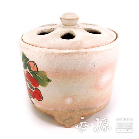 Kyoto Ware Incense Burner – Kenzan Style Cherry & Plum Series