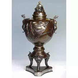 Shishiashikawasemi Arhat Lid Incense Burner