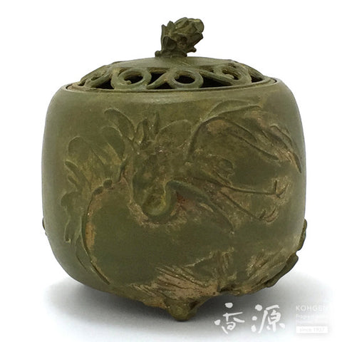 Takaoka Metalwork Pine crane pattern Incense Burner
