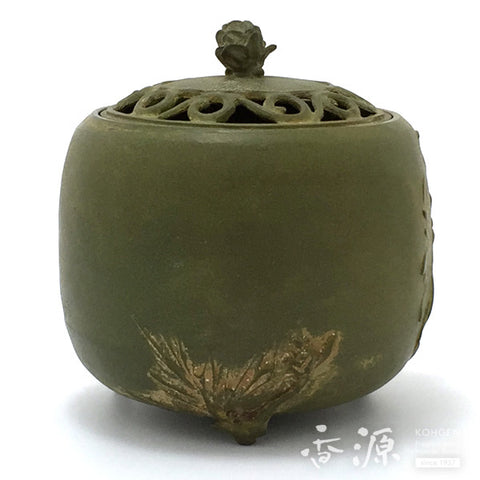 Takaoka Metalwork Pine crane pattern Incense Burner