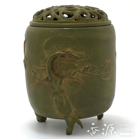 Takaoka Metalwork Sanyu pattern Incense Burner