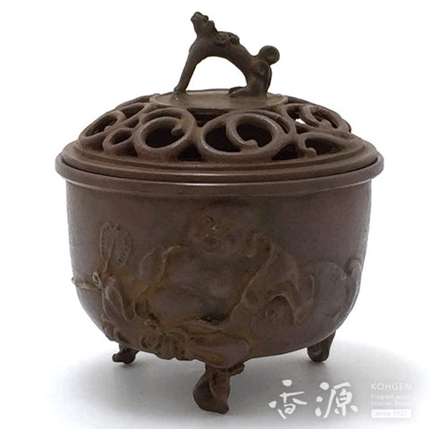 Takaoka Metalwork Hotei pattern Incense Burner
