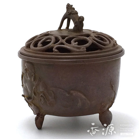 Takaoka Metalwork Hotei pattern Incense Burner