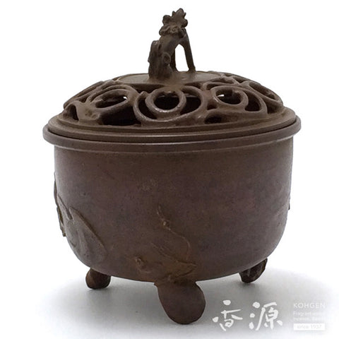 Takaoka Metalwork Hotei pattern Incense Burner