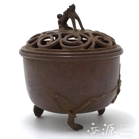 Takaoka Metalwork Hotei pattern Incense Burner