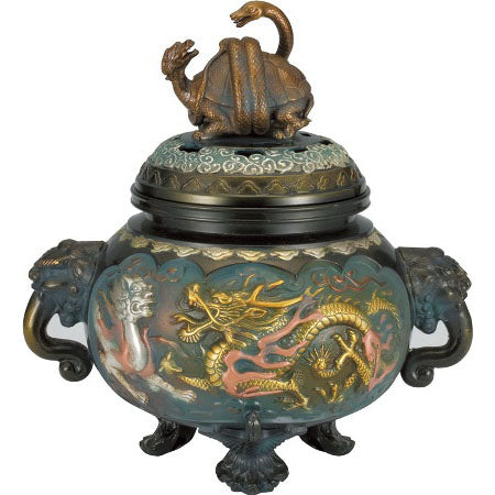 Four divine beasts incense burner