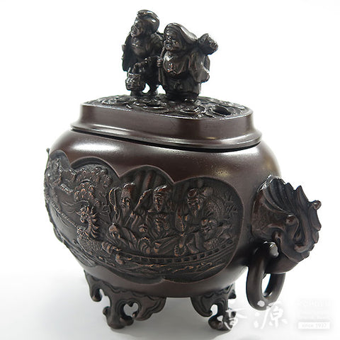 Takaoka Metalwork Seven Lucky Gods-shaped Incense Burner