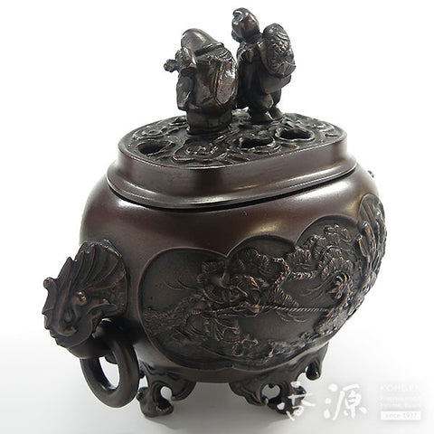 Takaoka Metalwork Seven Lucky Gods-shaped Incense Burner