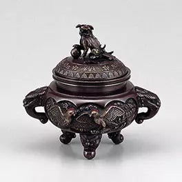 Good luck flower and bird incense burner