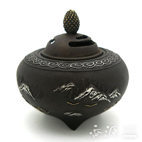 Takaoka Metalwork Sansui Incense Burner