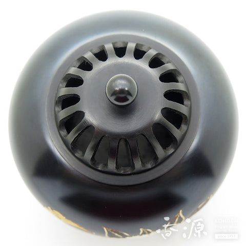 Takaoka Metalwork Incense Burner, peony