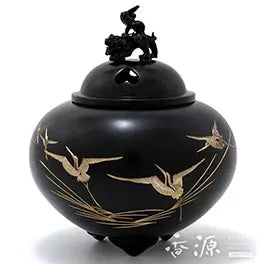Hiramaru lion lid incense burner