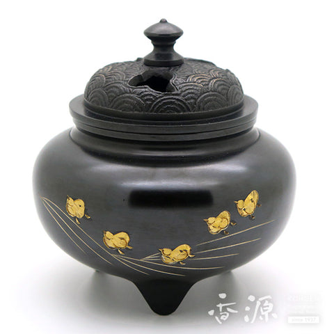 Iron pot-shaped Shikai wave lid incense burner