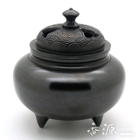 Iron pot-shaped Shikai wave lid incense burner