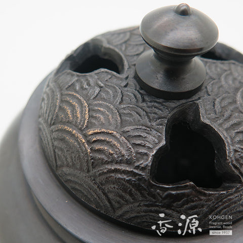 Iron pot-shaped Shikai wave lid incense burner