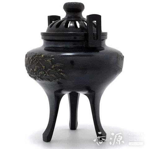 Takaoka Metalwork Chrysanthemum mountain water Incense Burner