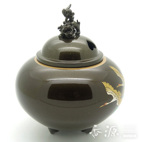 Takaoka Metalwork Hiramaru lion lid Incense Burner