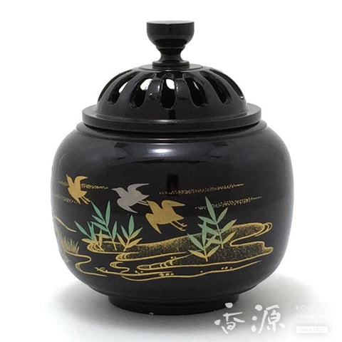 Takaoka Metalwork Incense Burner, Wave Plover