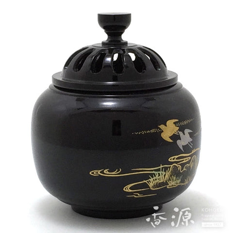 Takaoka Metalwork Incense Burner, Wave Plover