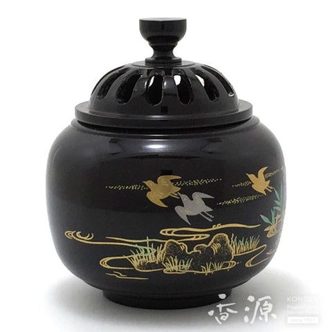 Takaoka Metalwork Incense Burner, Wave Plover