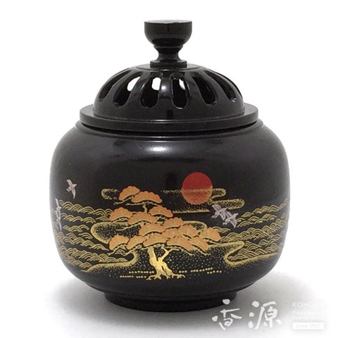 Takaoka Metalwork Incense Burner, Sunrise Pine