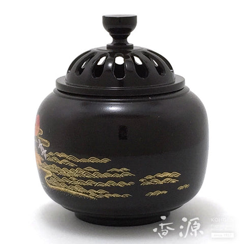 Takaoka Metalwork Incense Burner, Sunrise Pine