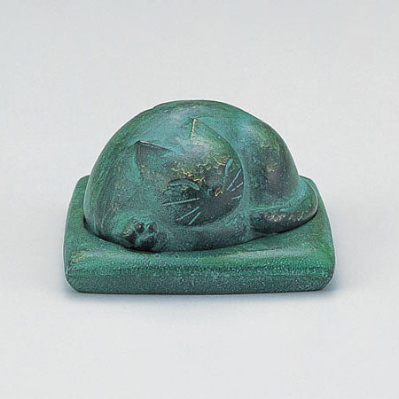 Takaoka Metalwork Inverted Incense Burner, Cat