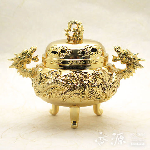 Takaoka Metalwork Ryujin Dragon God shape Incense Burner