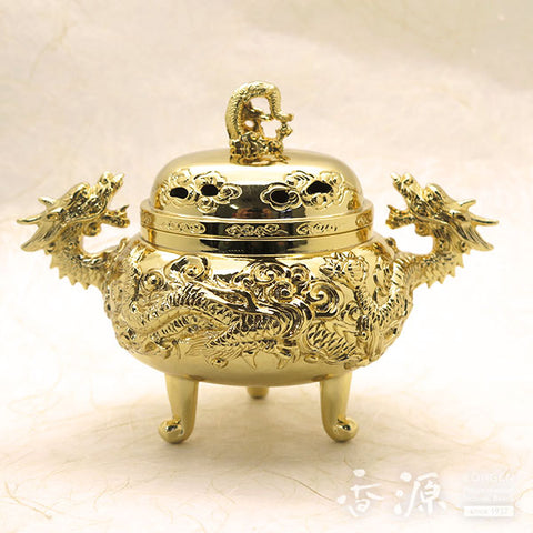 Takaoka Metalwork Ryujin Dragon God shape Incense Burner