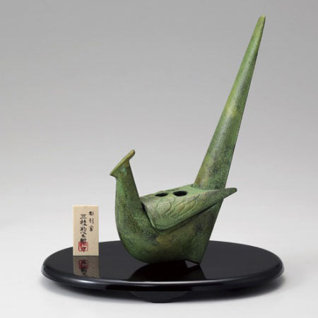 Takaoka Metalwork Pheasant Incense Burner, bronze