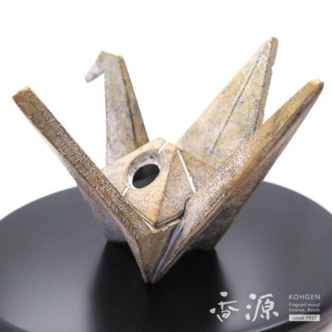 Takaoka Metalwork – Iron Incense Burner, Origami Crane Design